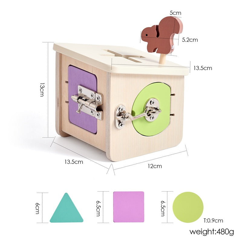 Montessori Lock & Key Activity Cube