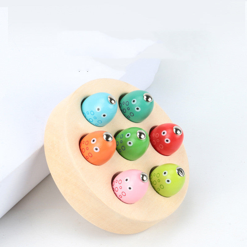 Wooden Montessori Magnetic Fishing Toy – Development Game