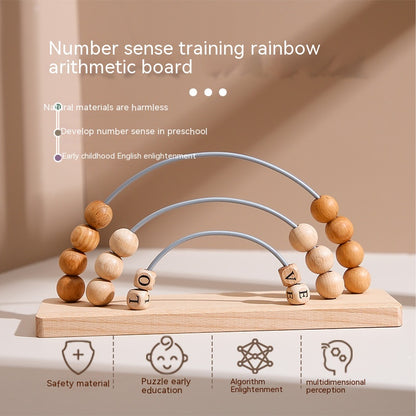 Montessori Wooden Counting & Bead Maze Toy