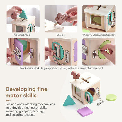 Montessori Lock & Key Activity Cube