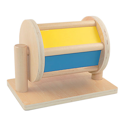 Montessori Mirror Drum – Sensory Rolling Baby Toy