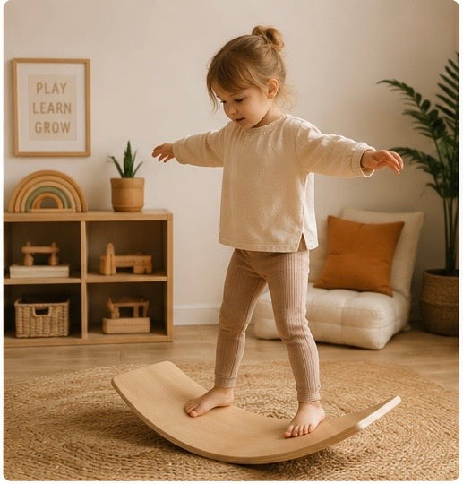 Montessori Balance Board – Movement & Imagination Play