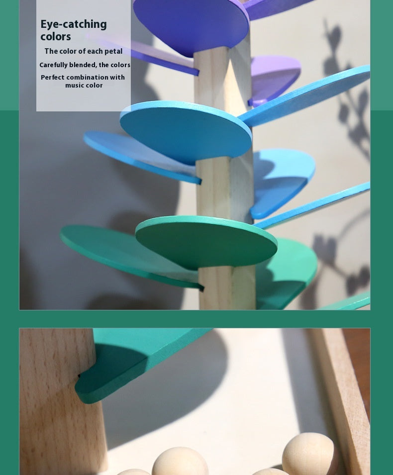 Montessori Rainbow Ball Drop Tree