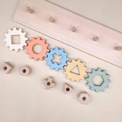 Wooden Gear Board – Cause & Effect Puzzle