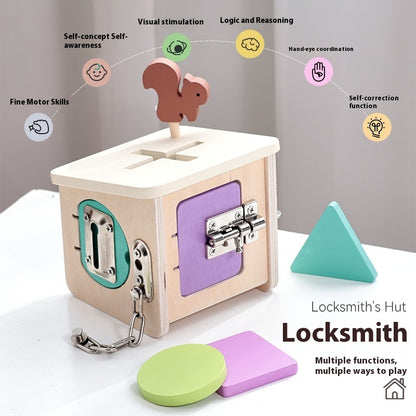 Montessori Lock & Key Activity Cube