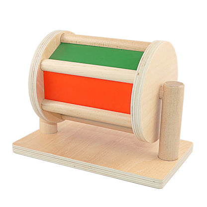 Montessori Mirror Drum – Sensory Rolling Baby Toy